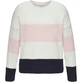 LASCANA Pullover creme / navy / cor-de-rosa