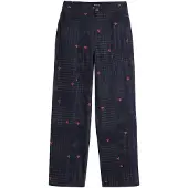 Desigual , Calças xadrez e cerejas, AlgodÃO, Preto, L