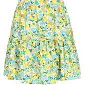 Swirly Saia 'Fashion Look' azul claro / limão / verde / branco
