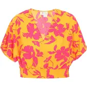 IZIA Top 'Fashion Look' amarelo / rosa
