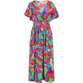 IZIA Vestido azul real / verde / roxo / vermelho