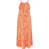 Ebeeza Vestido 'Spring Summer' amarelo / laranja / rosa / branco