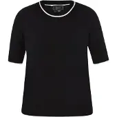 Faina Pullover preto / branco