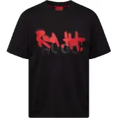 HUGO Camisa 'Dinricko' vermelho / preto