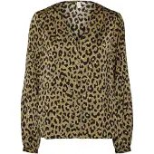 Vero Moda Blusa 'VMAMELA' areia / castanho claro / preto