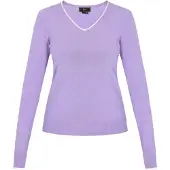 Faina Pullover lavanda / branco