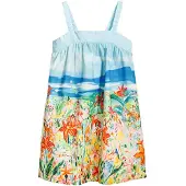 Desigual , Vestido estampado com paisagem, AlgodÃO, 9/10