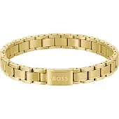 BOSS Gold-plated Bracciale da uomo Metal Links Essentials 1580711