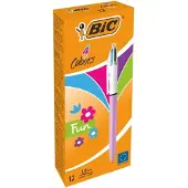 BIC Caneta 4 Colours Fun 1.0mm 12 Unidades