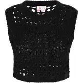 IZIA Top de malha preto