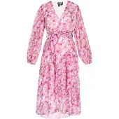 Dreimaster Vestido cor-de-rosa / pó / rosa claro / branco