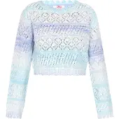 Mymo Pullover azul claro / azul escuro / branco