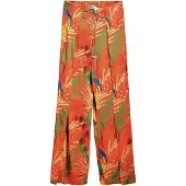 Desigual , Calça longa pareô, Viscose, Laranja, L