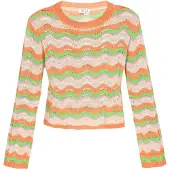IZIA Pullover bege / verde / orquídea / laranja