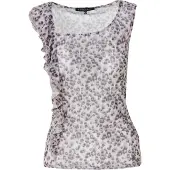 KOROSHI Top bege / castanho / preto