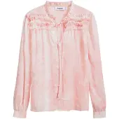 Desigual , Blusa com babados, PoliÉSter, Vermelho, S