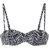 s.Oliver Top de biquíni preto / branco