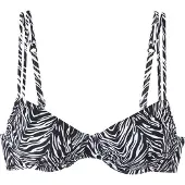 s.Oliver Top de biquíni preto / branco
