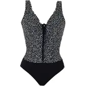 Sunflair Fato de banho preto / branco