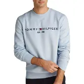 Tommy Hilfiger Sweatshirt 'Logo Embroidery Flex' navy / azul claro / vermelho / branco