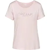s.Oliver Camisa de pijama rosa / cor-de-rosa / preto