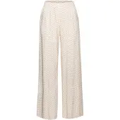 LASCANA Calças de pijama bege / branco