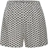 LASCANA Calças de pijama preto / branco