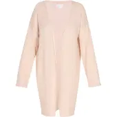 Usha WHITE LABEL Casaco de malha 'Comfortable' areia