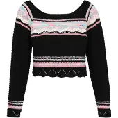 IZIA Pullover azul claro / cor-de-rosa / preto / branco