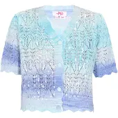 Mymo Casaco de malha índigo / aqua / azul claro / branco