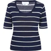 Usha Pullover navy / branco