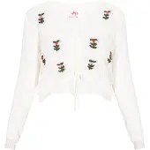 Mymo Pullover 'Comfy' abe / cor-de-rosa / vermelho claro / branco