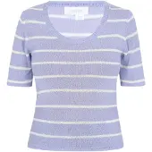 Usha Pullover azul claro / branco
