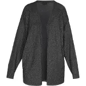 Dreimaster Klassik Casaco de malha 'Classic Look' mosqueado preto