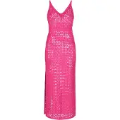 IZIA Vestido de malha 'Spring Summer' fúcsia
