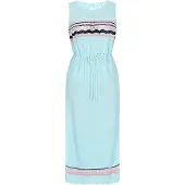 IZIA Vestido de malha 'Ethno' azul claro / rosa / preto