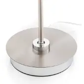 HELL Candeeiro de mesa Tom LED, níquel mate