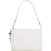 Desigual , Bolsa de mão flores, Poliuretano, Branco, U