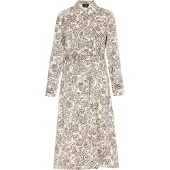 Usha Vestidos camiseiros creme / preto