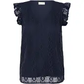 Cream Blusa 'Danika' navy