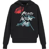 MyMo ROCKS Sweatshirt 'Comfy' esmeralda / rosa escurecido / vermelho / preto / branco