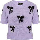 Faina Pullover roxo / preto