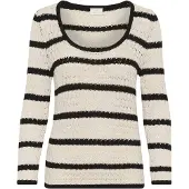 Kaffe Pullover 'Eleanor' estuque / preto