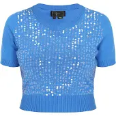 Faina Pullover azul / prata