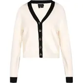 Dreimaster Klassik Casaco de malha 'Classic Look' preto / offwhite