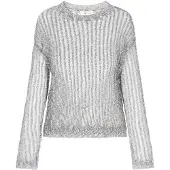 IZIA Pullover cinzento claro / preto / branco