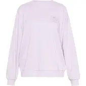 Usha Sweatshirt roxo pastel / prata