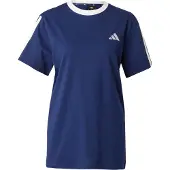 Adidas Camisa funcionais 'ESSENTIALS 3-STRIPES LOOSE' azul escuro / branco