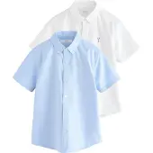 Next Camisa azul claro / branco