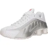 Nike Sapatilhas baixas 'SHOX R4' prata / branco